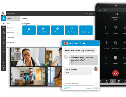 Téléphonie 3CX – Solution de communication unifiée pour PME TPE